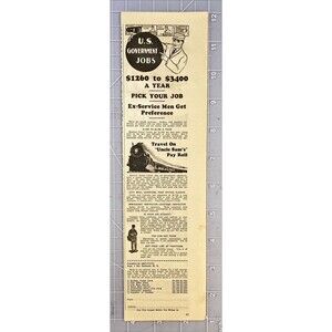 Franklin Institute *U.S. Government Job 32-page Book-Pick your Job Print Ad 1931